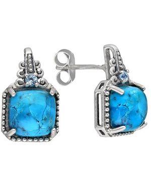 TIRAMISU Silver 4.94 Ct. Tw. Gemstone Earrings - Blue