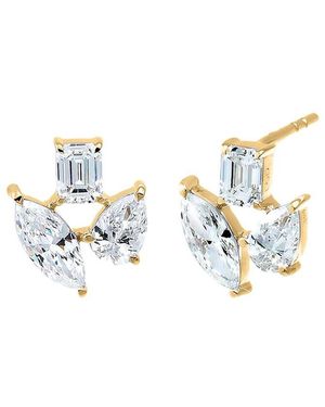 By Adina Eden 14K 1.70 Ct. Tw. Lab-Grown Diamond Earrings - Metallic