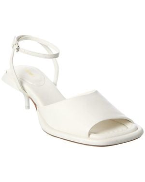 Sportmax Leather Sandal - White