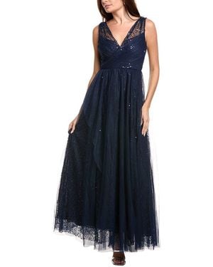 THEIA Kiana Beaded Gown - Blue