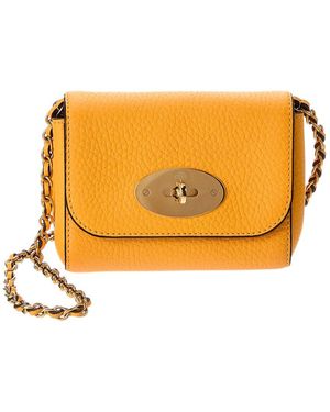 Mulberry Lily Mini Leather Crossbody - Orange