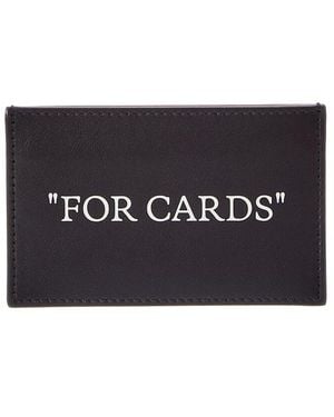 Off-White c/o Virgil Abloh Quote Bookish Card Case - Black