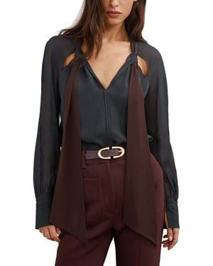 Reiss Jasmine Top - Black