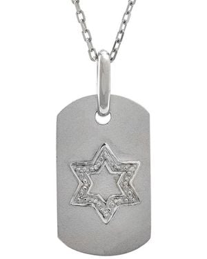 Diamond Select Cuts 0.03 Ct. Tw. Diamond Star Of David Pendant - Gray
