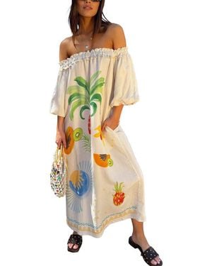 CHARLOTTE GREEN Maxi Dress - Metallic