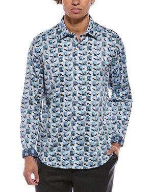 Robert Graham Toasted Classic Fit Woven Shirt - Blue