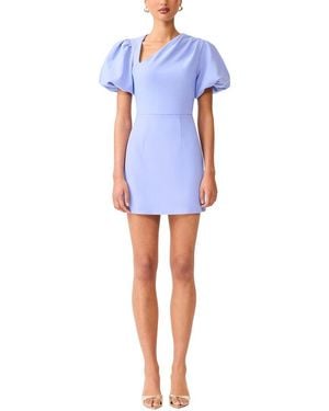 Elliatt Olenna Puff Sleeve Mini Dress - Blue