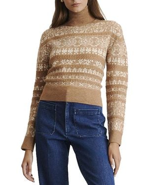Tanya Taylor Mariah Wool & Cashmere-Blend Jumper - Blue