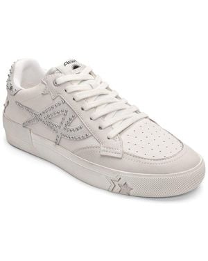 Ash Moonlight Studs Leather Sneaker - White