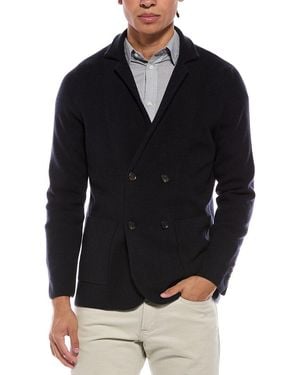 N.Peal Cashmere 100% Cashmere Blazer - Blue