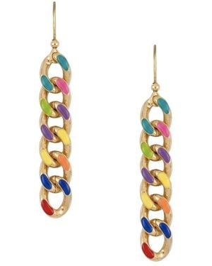Liv Oliver 18K Plated Earrings - Metallic