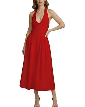 Esea Midi Dress - Red