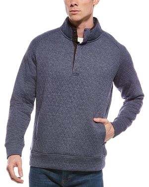 Tailorbyrd Tailorbryd Hidden Snap Quilted Pullover - Blue