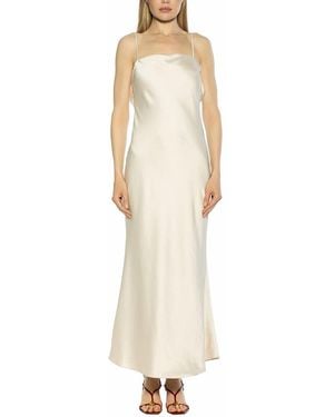 Alexia Admor Slo Silky Maxi Dress - Natural