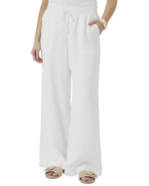Splendid Stella Linen Pant - White