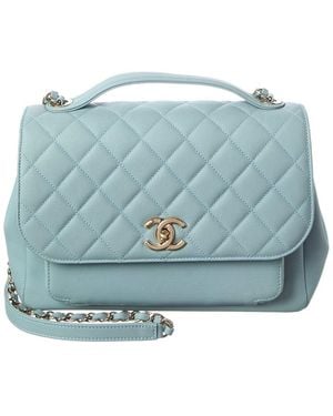 CHANEL Blue Caviar Quilted Leather Large Business Affinity Flap (authentic Pre-loved)