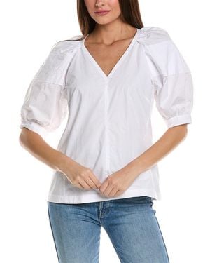 3.1 Phillip Lim Puff Sleeve Top - White