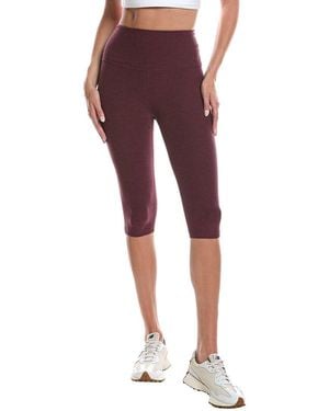 Beyond Yoga 14in Spacedye High Waist Pedal Pusher Legging - Red
