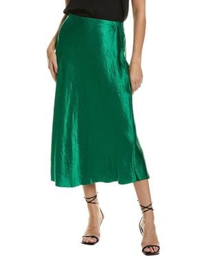 Vince Bias Slip Skirt - Green