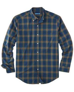 J.McLaughlin Collis Woven Shirt - Blue
