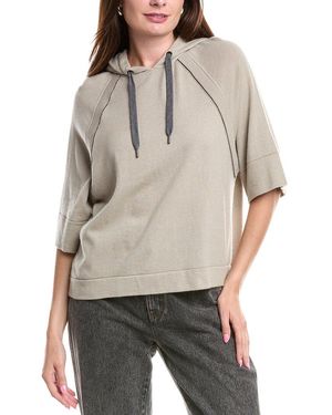 Brunello Cucinelli Cashmere Hooded Jumper - Grey