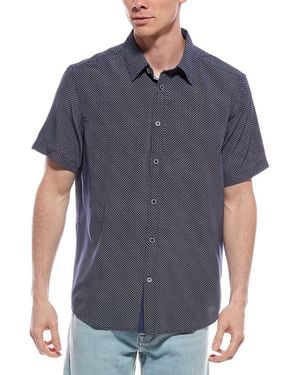 Report Collection Geo Print Shirt - Blue