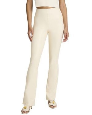 Commando Faux Leather Flare Pant - Natural