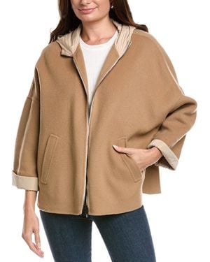 Peserico Wool & Cashmere-Blend Jacket - Natural