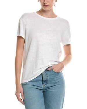 Officine Generale Lara Piece Dyed Linen-Blend Blouse - White