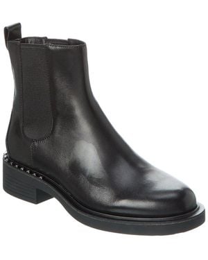 Ash Fancy Leather Bootie - Black