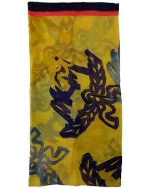 MCM Silk-blend Scarf - Black