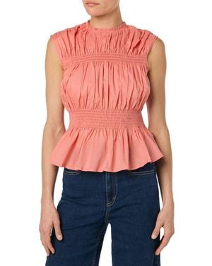 Joe's Jeans Sleeveless Voile Top - Red