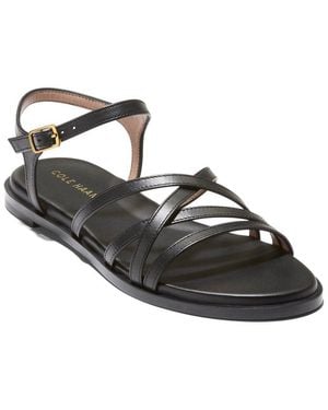 Cole Haan Flynn Strappy Leather Sandal - Black