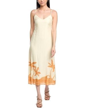 Lost + Wander Sefina Linen-Blend Maxi Dress - White
