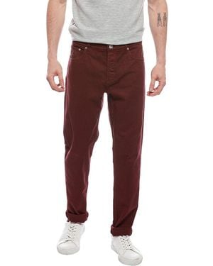 Brunello Cucinelli Dark Red Traditional Fit Jean