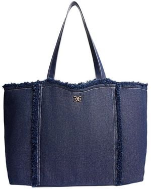 Sam Edelman Irina Denim Reversable Large Tote - Blue