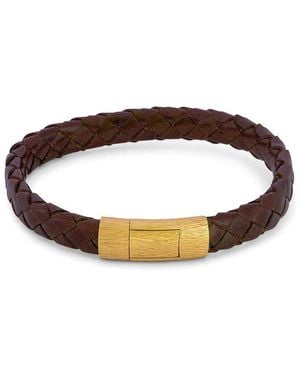 Tateossian Silver Bracelet - Brown