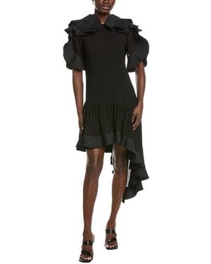 Co. Soft Plisse Dress - Black