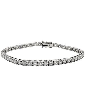 Prince Diamond & Jewelry 14K 6.40 Ct. Tw. Lab-Grown Diamond Tennis Bracelet - White