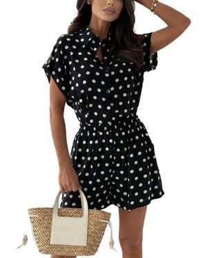 Kayla Paris Shirt & Short Set - Black