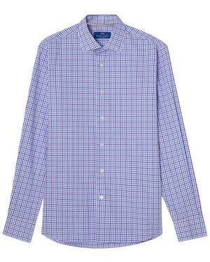 Robert Talbott Reynolds Bold Check Dress Shirt - Blue