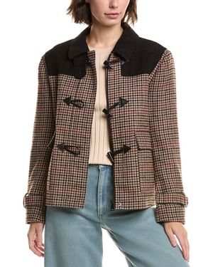 NVLT Plaid Jacket - Brown