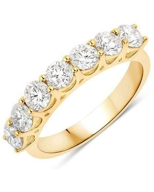 Diana M. Jewels Diana M 14k 1.54 Ct. Tw. Lab-grown Diamond Half-eternity Ring - Metallic