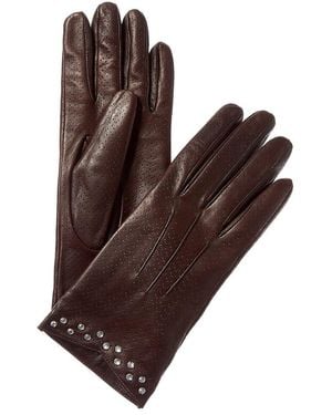 Portolano Stones Leather Gloves - Brown