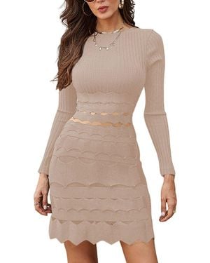 RENE LION 2pc Jumper & Skirt Set - Natural