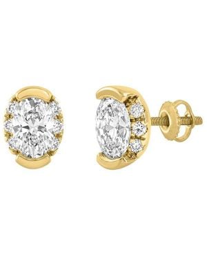Ethos Creations 14K 1.15 Ct. Tw. Lab-Grown Diamond Earrings - Metallic