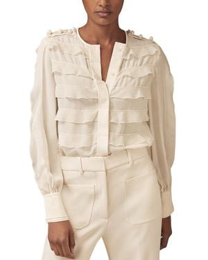 Reiss Ulyanna Blouse - Natural