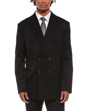 RTA Double Breasted Suit Jacket - Black