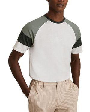 Reiss Adan Mercerised Colour T-Shirt - White