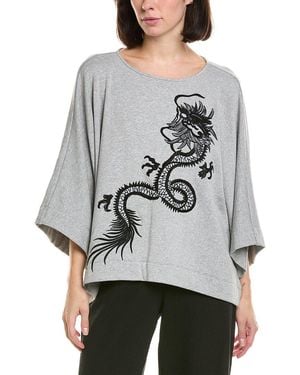 Natori Cocoon Kimono Top - Gray